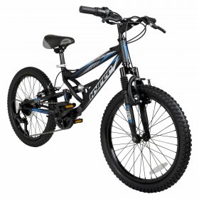 Hyper Bicycles 20" Boys Shocker Mountain Bike, Kids, Black