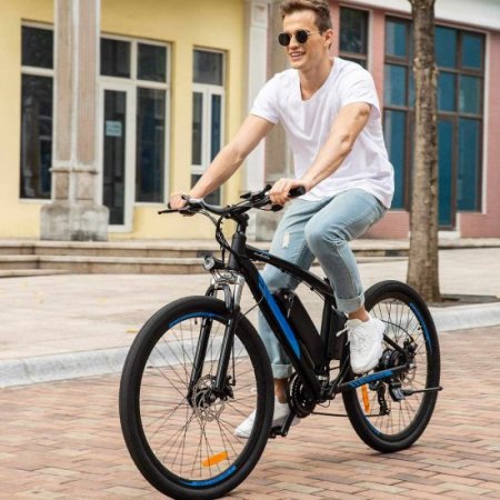 Generic 27.5 In. 500W Electric Bicycle, 48V Electric Mountain Bicycle with 10AH Removable Battery, 21-Speed Gear and LCD Display, Commuter Ebike for Adult Men Women