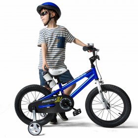 Royalbaby Kids Bike Boys Girls Freestyle Bicycle 12 14 16 In. with Training Wheels, 16 18 20 In. with Kickstand Child's Bike Blue Red Orange Green Pink White Fuchsia