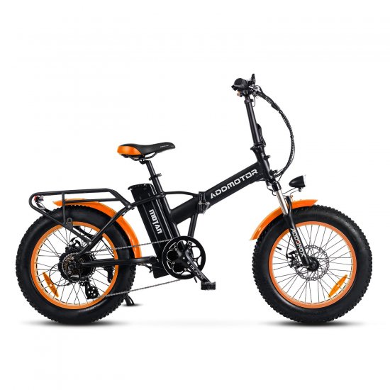 Addmotor Electric Folding Bike 20\" 16Ah 750W 48V Bicycles for Adults, M-150 P7, Orange