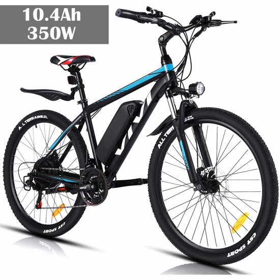 VIVI 26\" 350W Electric Bike Electric Mountain Bike for Adults, Max 40Miles Aluminum Alloy Electric Mountain Bicycle 20MPH Adult Bike with Removable 10.4Ah Lithium-Ion Battery & 21 Professional Speed