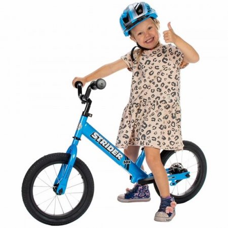 Strider - 14x Sport Balance Bike - Pedal Conversion Kit Sold Separately - Awesome Blue