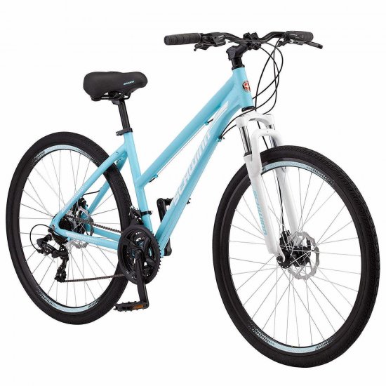 Schwinn GTX 2 Bicycle-Color:Light Blue,Size:700C,Style:Women\'s Cross-Commuter