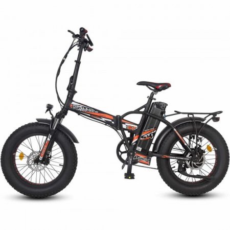 20" 48V 15AH Folding Electric Fat Tire Bicycle Bike City Ebike Black w/ Red