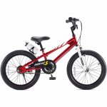 Royalbaby Boys Girls Kids Bike 18In BMX Freestyle Red 2 Hand Brakes Bicycles with Kickstand Child Bicycle