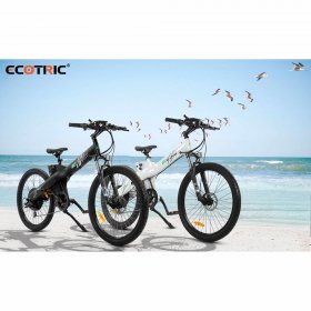 Ecotric All Terrain 26 In. 1000W 48V 13Ah Mountain E-Bike Aluminum Hydraulic Brake Pedal Assist with Suspension