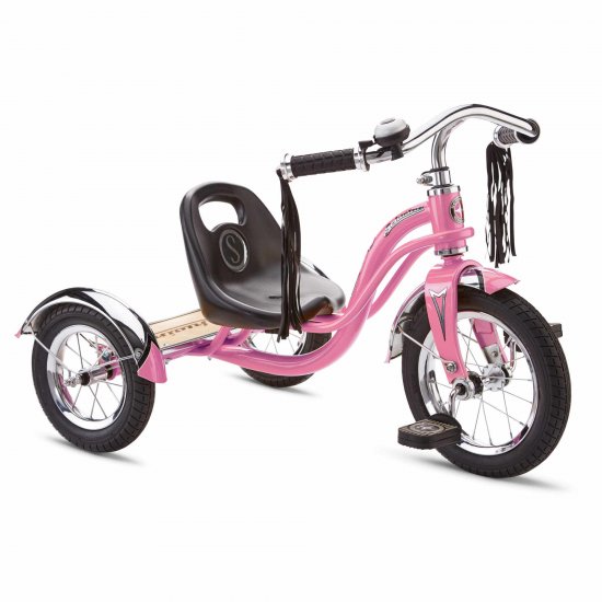 Schwinn Roadster Retro-Style Tricycle, 12-inch front wheel, ages 2 - 4, pink