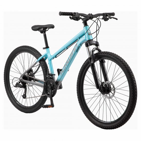 Schwinn AL Comp mountain bike, 21 speeds, 27.5-inch wheels, blue, women\'s style