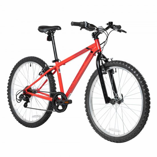 Decathlon Rockrider ST100 24 Inch Mountain Bike Red, Kids Size 4\'5\" to 4\'11\"