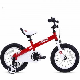 RoyalBaby Honey 18 inch Kid's Bicycle Red Color With Kickstand