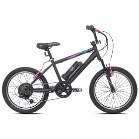 Kent 20 In. Torpedo Ebike Black and Pink, Electric Bicycle