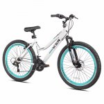 Kent Bicycles 26 In. KZR Mountain Women's Bike, White/Teal