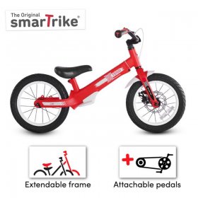 smarTrike Xtend 3-in-1 Convertible Kids Bike, Balance to Pedal Training Bicycle 3Year+, Red
