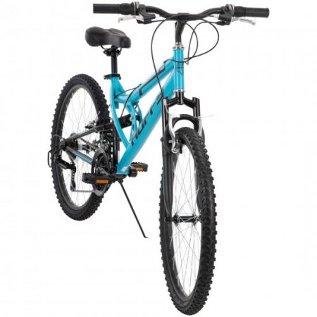 Huffy 24" Trail Runner Girls Full Suspension Mountain Bike, Teal Blue