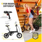 Swagtron Swagcycle EB5 Pro Plus Folding Electric Bike City eBike