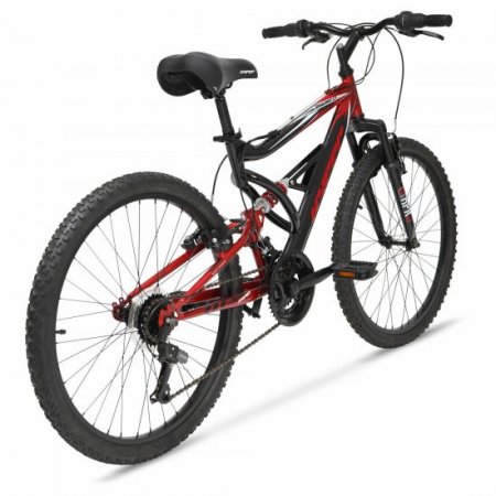 Hyper Bicycles 24" Shocker Mountain Bike, Kids, Red