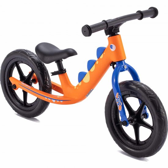 RoyalBaby Dino Kids Balance Bike, Toddler Beginner Lightweight Sport Training Bicycle 12 Inch Wheel Age 2 to 4 Orange