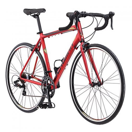 Schwinn Volare 1400 Bicycle-Color:Matte Red,Size:700C,Style:Men\'s Drop Bar Road