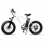 Nakto mini cruiser 20" Electric Bike,Bicycle with 6 speed gear 45Nm/300W Powerful Motor 36V/10A Battery Power Ride In Snow, Ice, Rain, Beach and Terrain - White