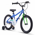 RoyalBaby Chipmunk 18 inch MK Sports Kids Bike Summer Blue With Training Wheels and Kickstand