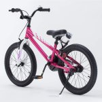 Royalbaby Freestyle Kids Bike 18 In. Girls and Boys Kids Bicycle Fuchsia with Kickstand