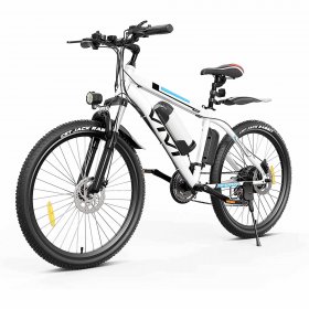 VIVI 350W Electric Bike, 26" Electric Mountain Bike, Electric Bicycle/Electric Commuter Bike with Removable 36V 8Ah Lithium-Ion Battery, 21-Speed Gear Ebike for Adults Men Women