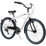 Huffy 26 In. Men's Lockland, 7 Speed Cruiser Bicycle, White