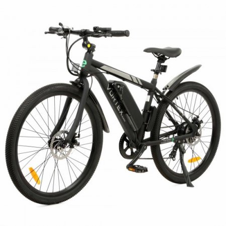 Ecotric Black 26 In. 36V 350W Electric City Bicycle e-Bike Removable Battery 7 Speed Pedal Assist