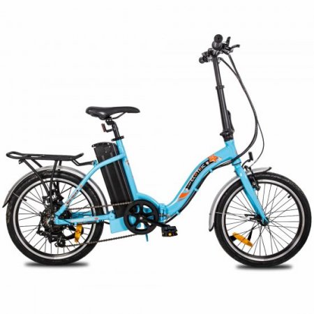 Ecotric Electric Bike, Foldable 20 In. 350W 36V Removable Battery, 7 Speed E-riding Power Assist