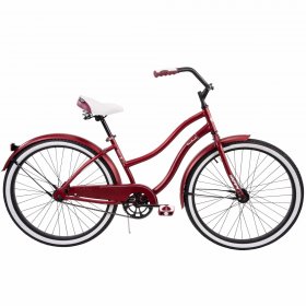 Huffy 26" Cranbrook Women's City Cruiser Bike, Dark Red