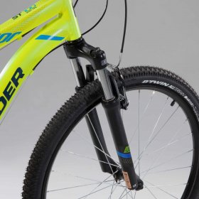Decathlon Rockrider ST100, 27.5 Inch Mountain Bike, Large, Neon Yellow