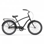 sixthreezero EVRYjourney Men's 26" Single Speed Sport Hybrid Cruiser Bicycle, Matte Black