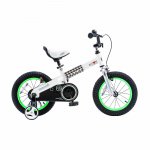 RoyalBaby Buttons Green 16 inch Kid's Bicycle With Training Wheels and Kickstand