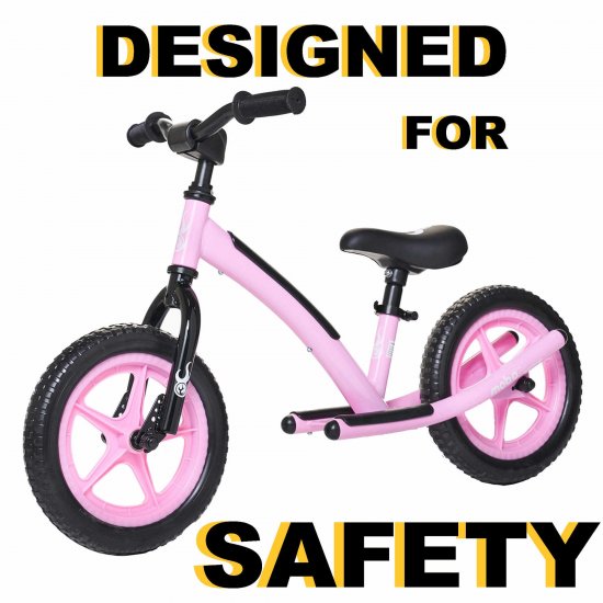 Mobo Explorer Pink Balance Bike for Kids, 2-6 Years Old, Bicycle for Boys and Girls, No Pedal Ride On Toy for Toddlers