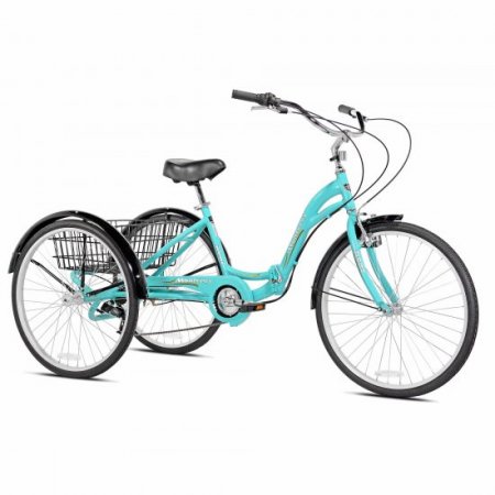 Kent 26" Monterey Folding Adult Trike, Aqua