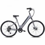 Kent Gray 700C 350w Electric Pedal Assist Step-Through Comfort City Bike, E-Bike with Removable 36V 10.4Ah Lithium-Ion Battery, Electric Bicycle