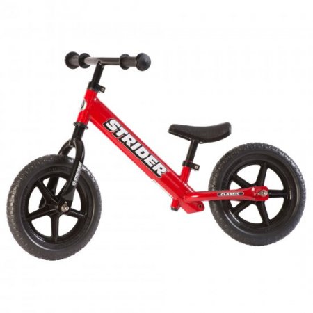 Strider - 12 Classic Balance Bike, Ages 18 Months to 3 Years - Red