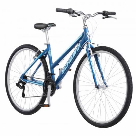 Schwinn Pathway Multi-Use Bike, 700c wheels, 18 speeds, womens frame, blue, 28 inch wheel size, hybrid