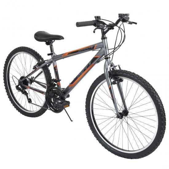 Huffy 64209 Granite 24 Inch Steel Hardtail Frame Boy\'s 15 Speed Mountain Bike