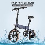 Vivi 16in. Folding Aluminum Electric Bike, 350W 6 Speed Shift Foldable Ebike with Adjustable Handle Lightweight Electric Commuter Bicycle 36V/10.4Ah Removable Battery Pedal Assist Power
