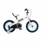 RoyalBaby Buttons 12 inch Kids Bicycle Blue Color With Training Wheels